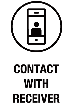 Contact with receiver